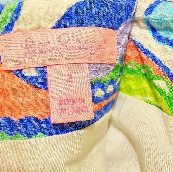 Lilly Pulitzer Colorful Paisley Skort Mini Skirt - Picture 3 of 4